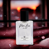 Pure Love for Men luxury men’s perfume by Scent Dynasty in elegant bottle.