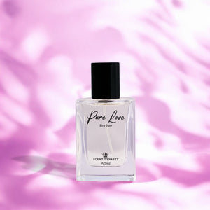 Pure Love for Women luxury women’s perfume by Scent Dynasty in elegant bottle.